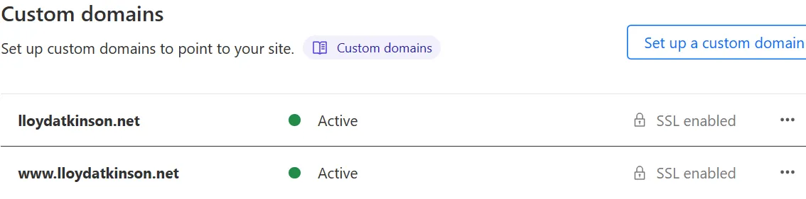 Custom Domains